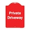 Signmission Private Driveway 3 Heavy-Gauge Aluminum Architectural Sign, 24" x 18", RW-1824-9782 A-DES-RW-1824-9782 - alternate 1
